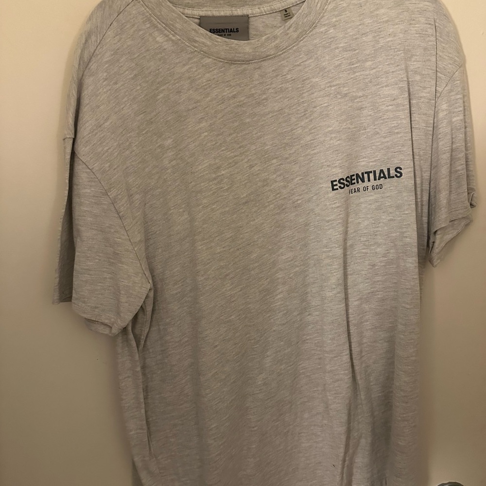 Fear of God Gray Short Sleeve Tee